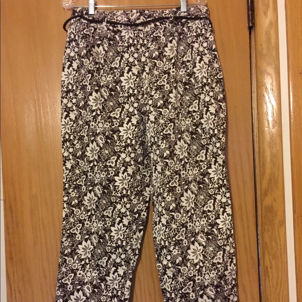 Flower Print Pants